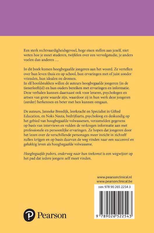 Hoogbegaafde pubers achterkant