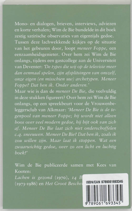 Meneer Foppe En Het Gedoe achterkant