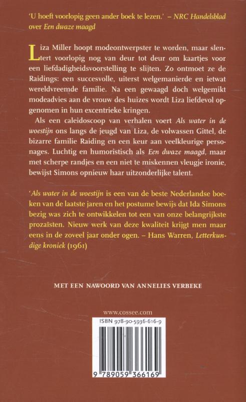 Als water in de woestijn achterkant