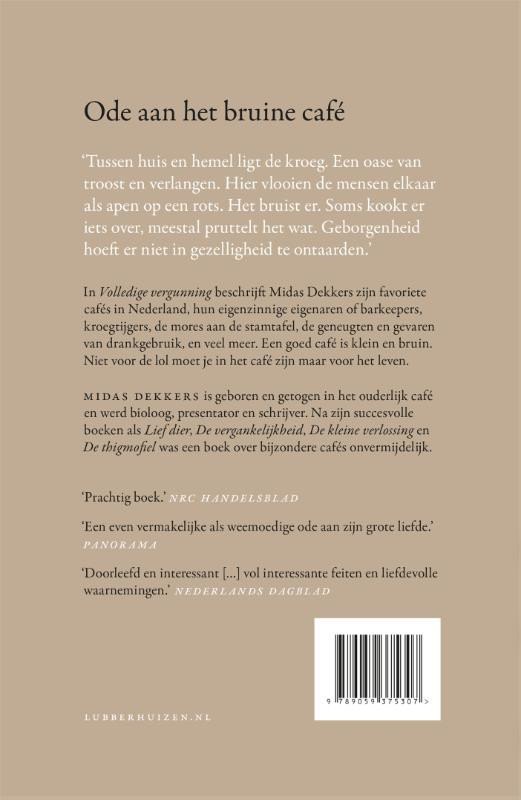 Volledige vergunning achterkant