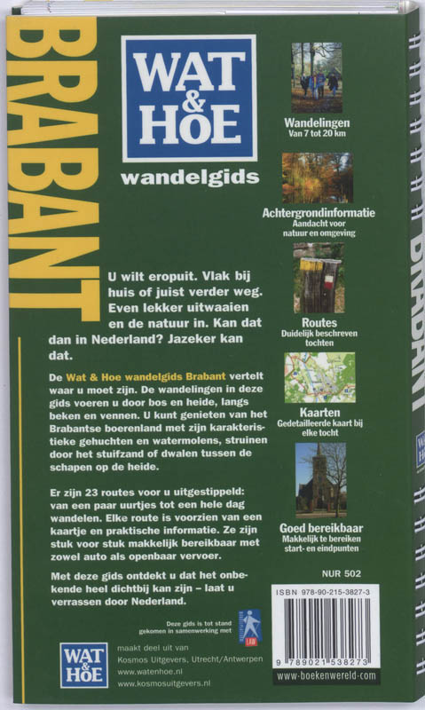Brabant / Wat & Hoe wandelgids achterkant