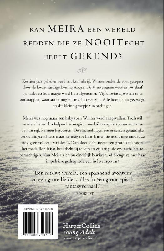 Sneeuw als as achterkant