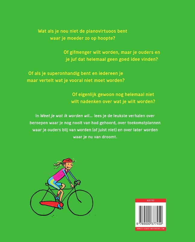 Weet je wat ik worden wil… achterkant