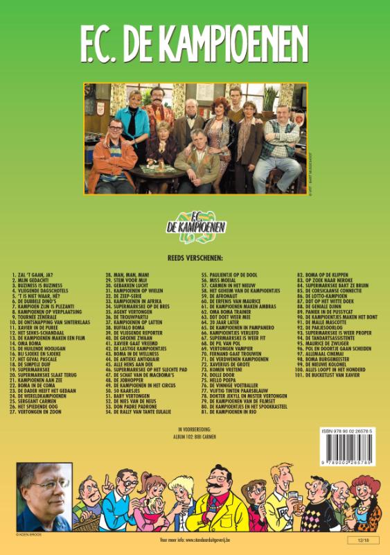 F.C. De Kampioenen 101 -   De bucketlist van Xavier achterkant