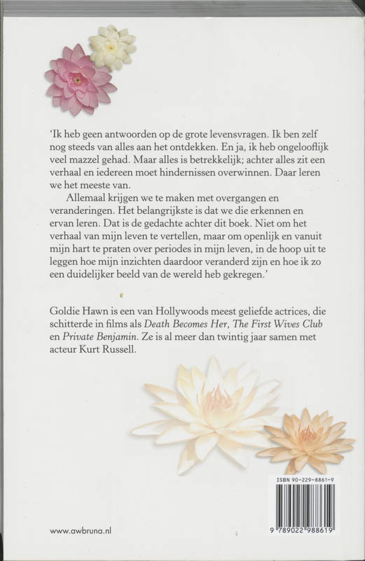 Goldie Hawn Inspirerend Leven achterkant
