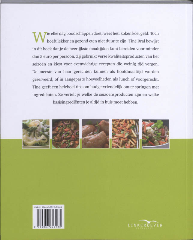 Lekker & gezond koken onder de 5 euro achterkant