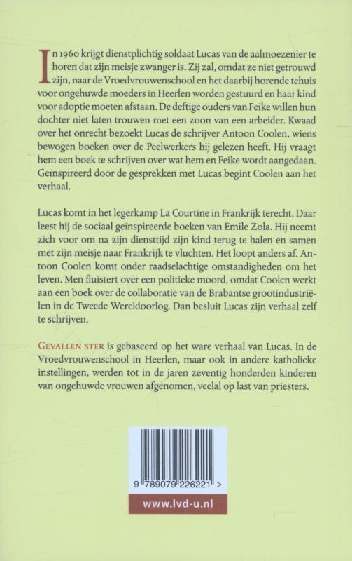 Gevallen ster achterkant