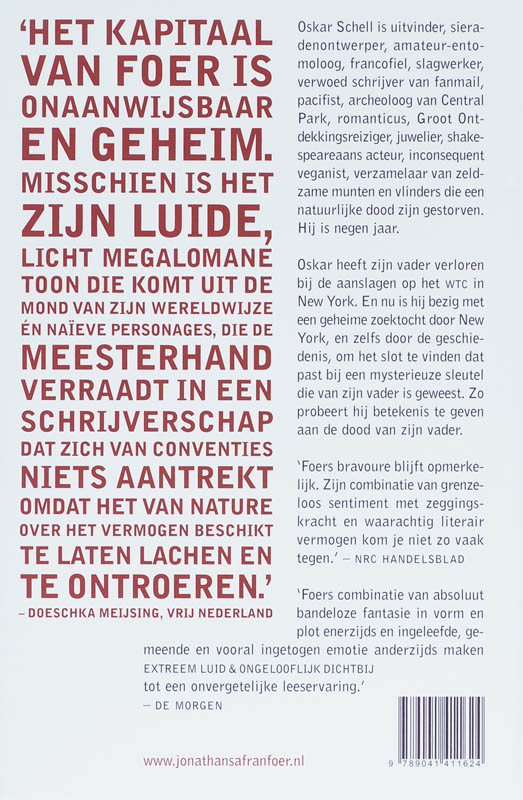 Extreem Luid & Ongelooflijk Dichtbij Met Dvd achterkant