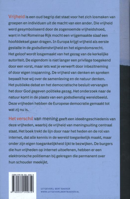 Het verschil van mening achterkant