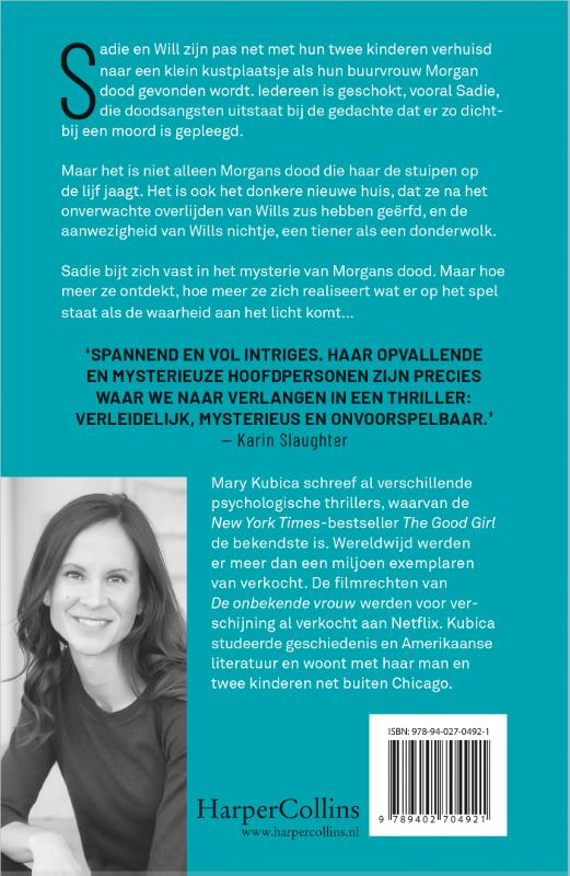 De onbekende vrouw achterkant