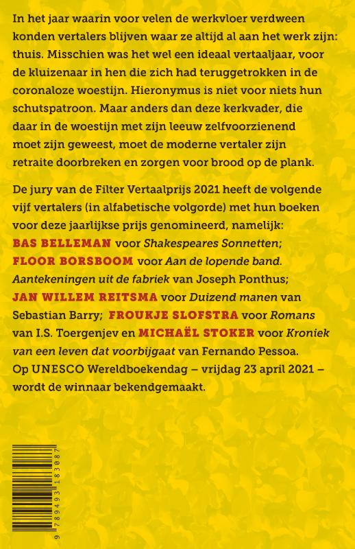 Filter – Tijdschrift over vertalen achterkant