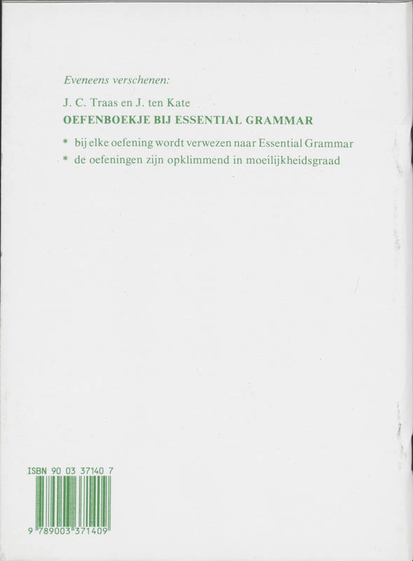 Essential grammar achterkant