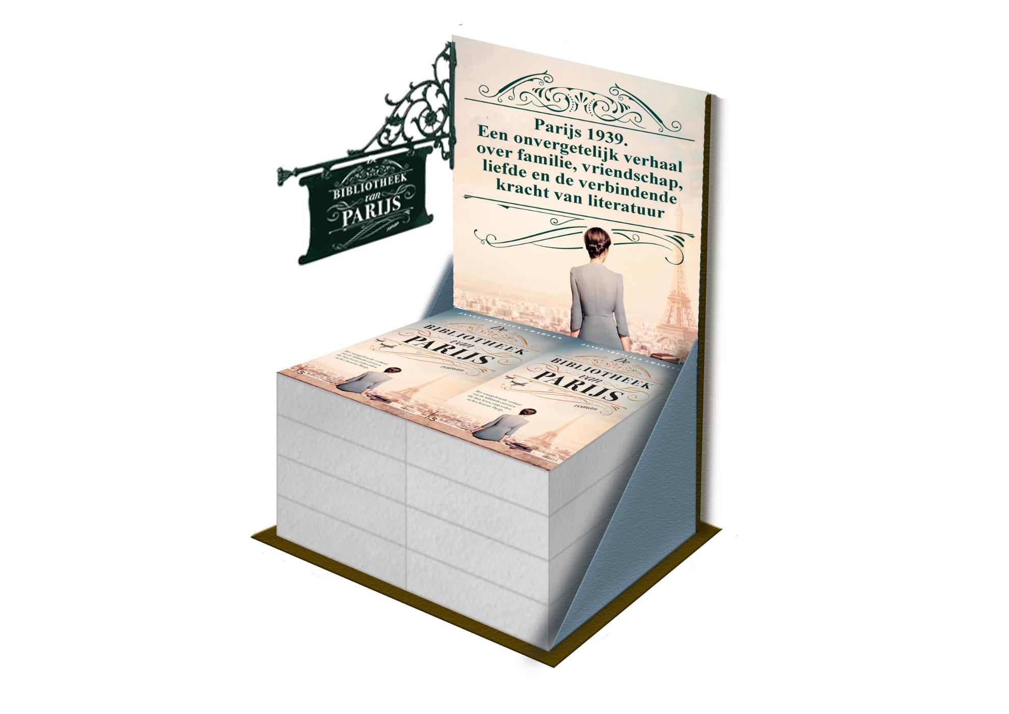 De bibliotheek van Parijs (8 ex + backcard + raamsticker)