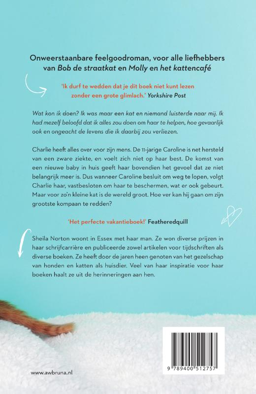 Charlie, de kat die een leven redde achterkant