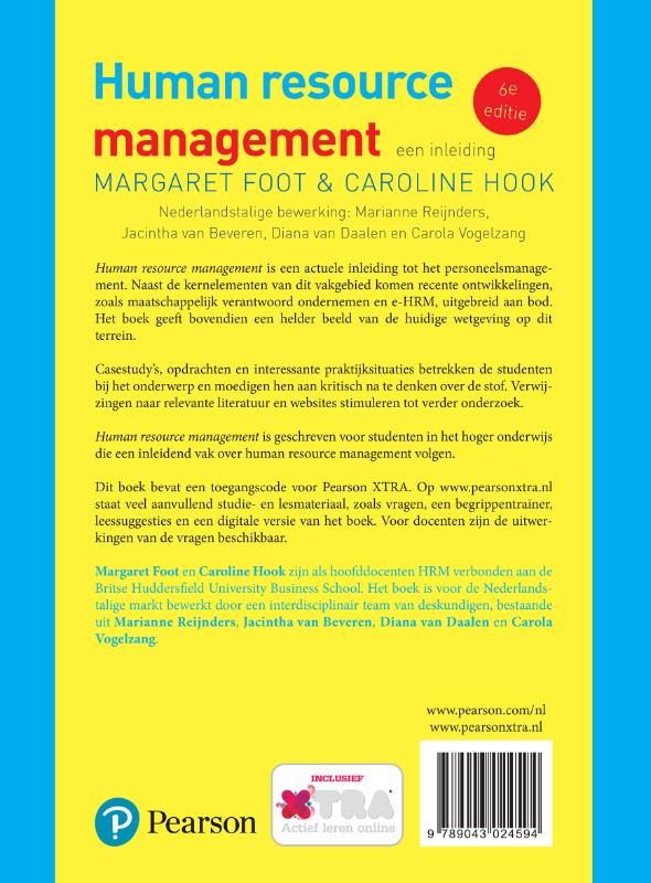 Human resource management achterkant