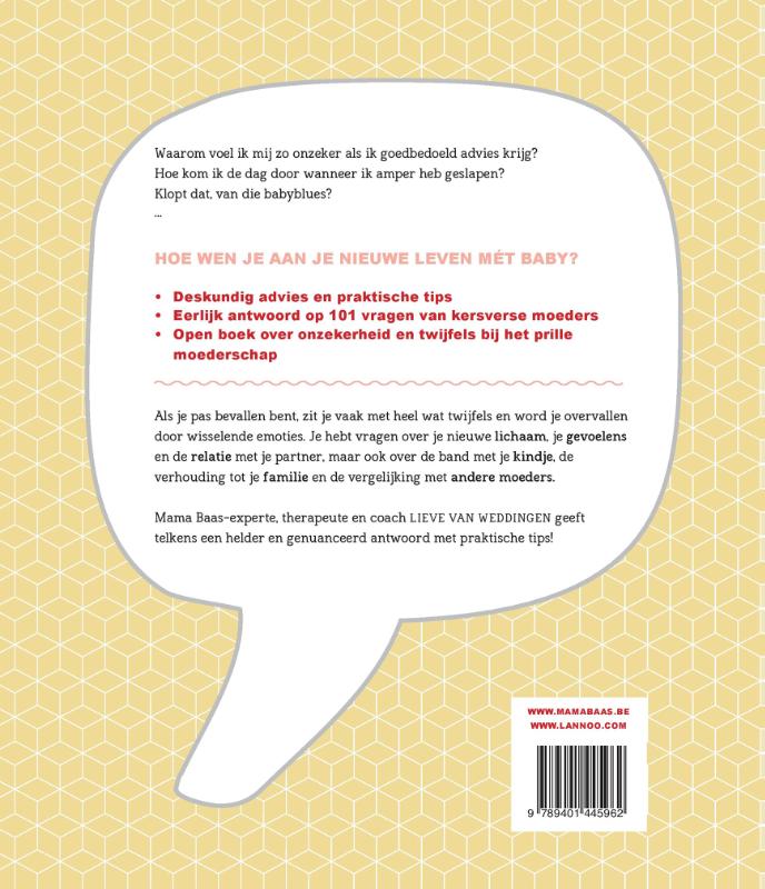 Mama Baas - 101 vragen van kersverse mama's achterkant