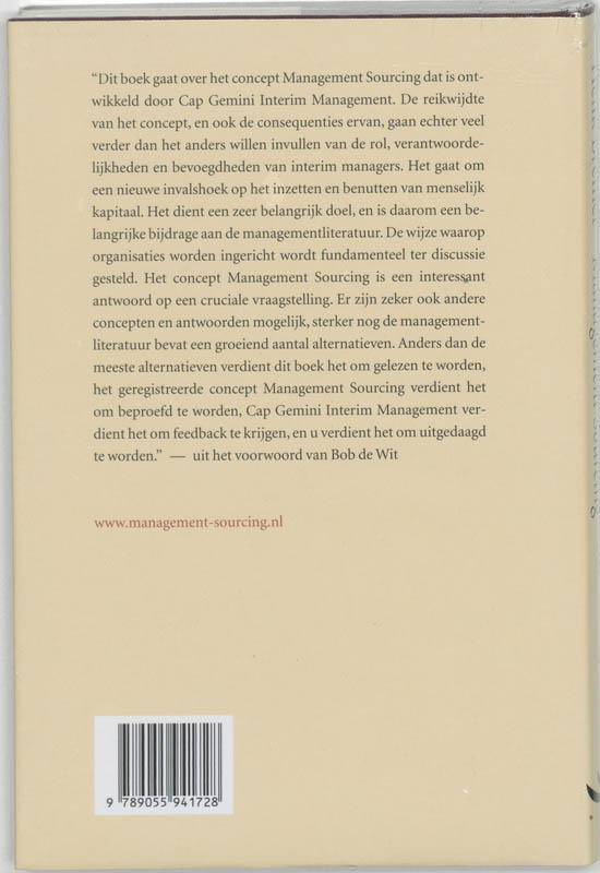 Scriptum management - Management sourcing achterkant