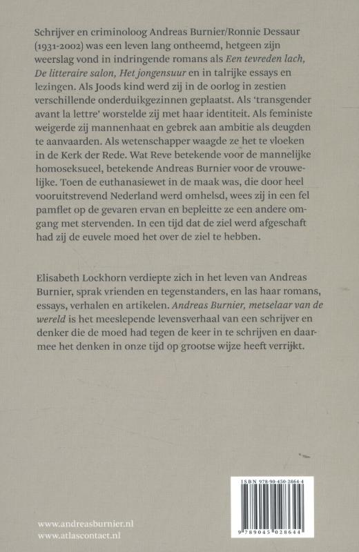 Andreas Burnier, metselaar van de wereld achterkant