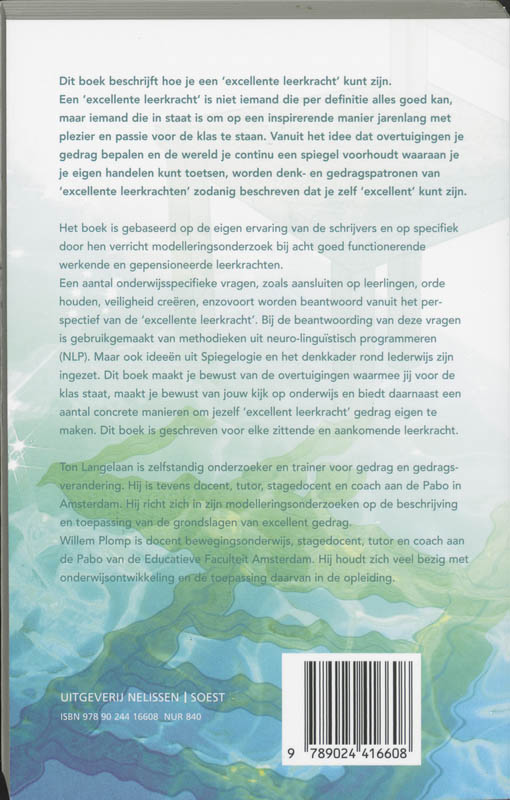 De Excellente Leerkracht achterkant