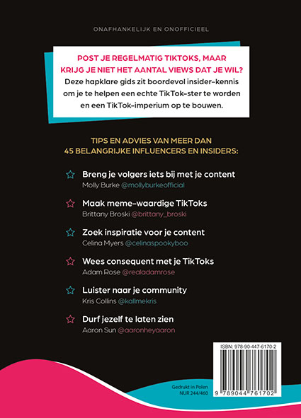 Word een echte TikTok ster achterkant