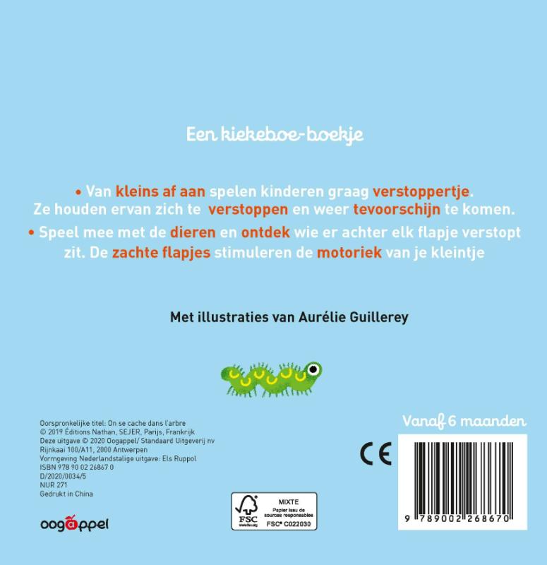 Kiekeboe in de boom achterkant