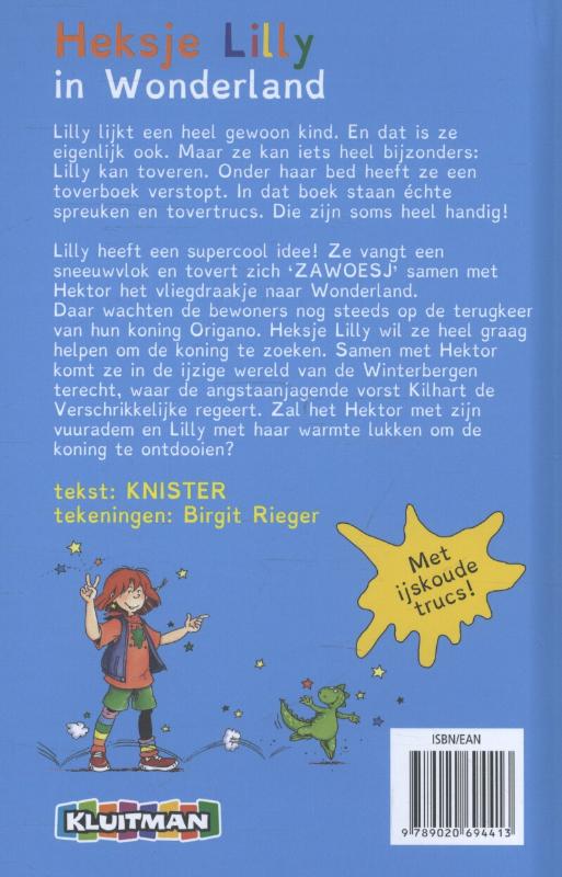 Heksje Lilly in Wonderland / Heksje Lilly achterkant