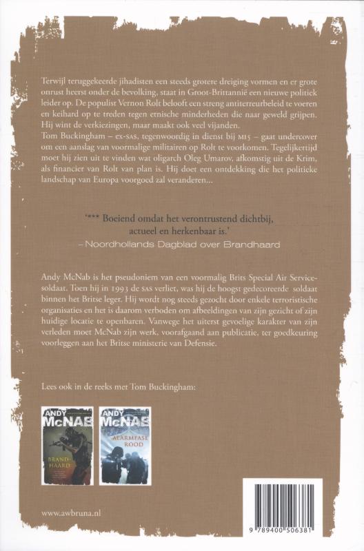 Noodtoestand / Tom Buckingham / 3 achterkant