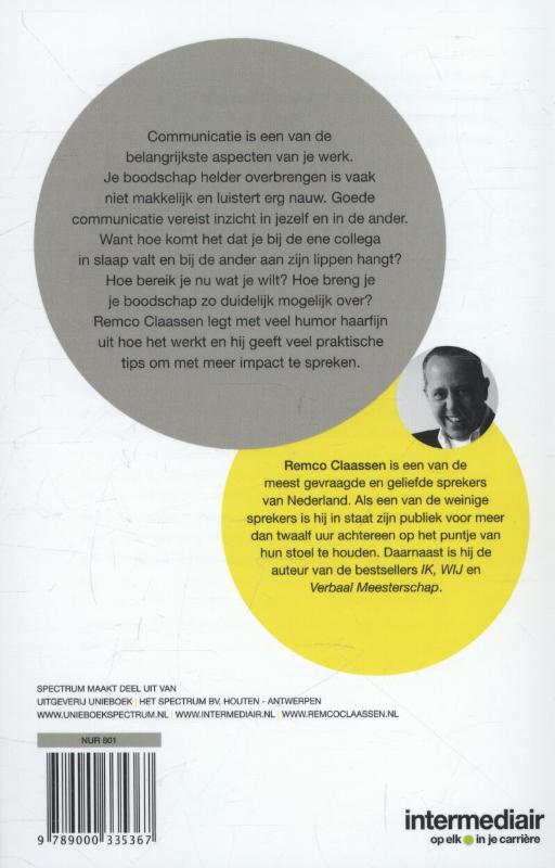 Spreken met impact / Intermediair achterkant