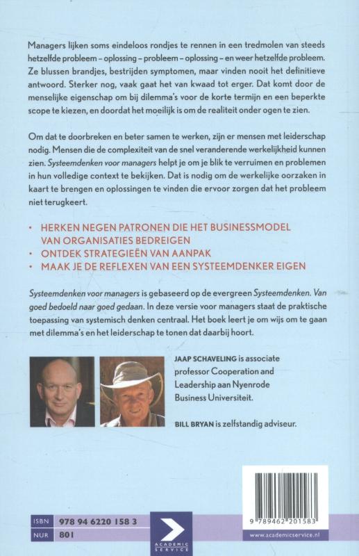 Systeemdenken voor managers achterkant