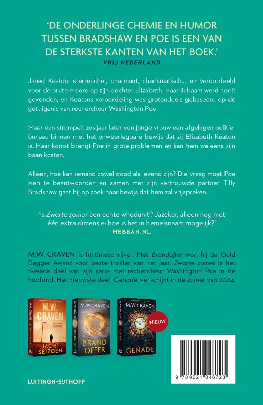 Zwarte zomer / Washington Poe en Tilly Bradshaw / 2 achterkant