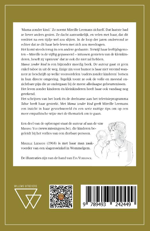 Mama zonder kind achterkant