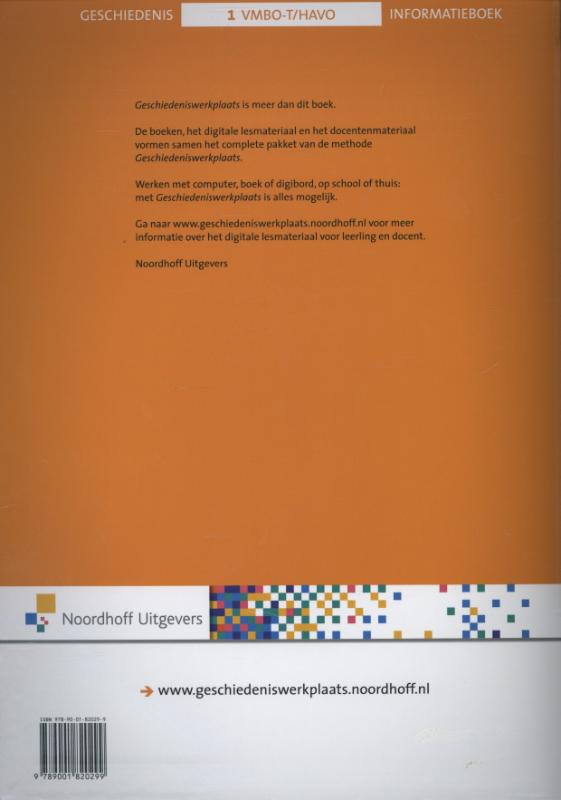 Informatieboek vmbo-t/havo 1 Geschiedeniswerkplaats achterkant