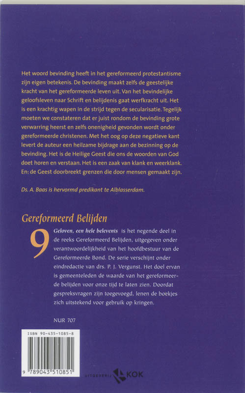 Geloven, een hele belevenis achterkant