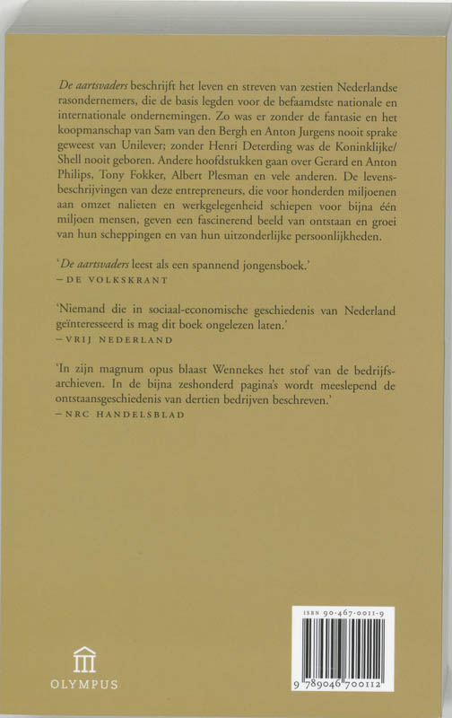 Aartsvaders achterkant