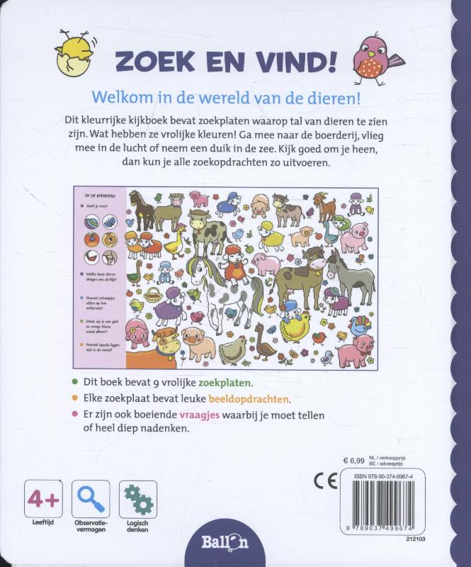 Zoek & vind...Dierenwereld / Zoek... en vind! / 0 achterkant