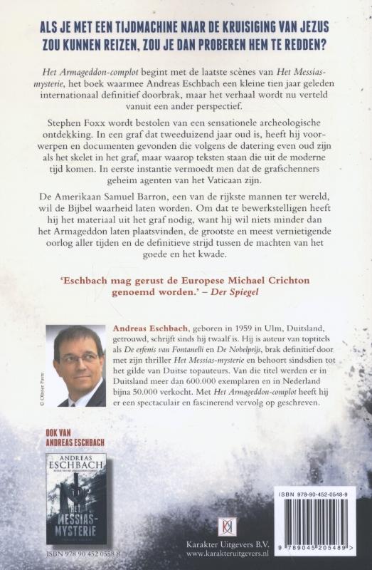 Het armageddon complot achterkant