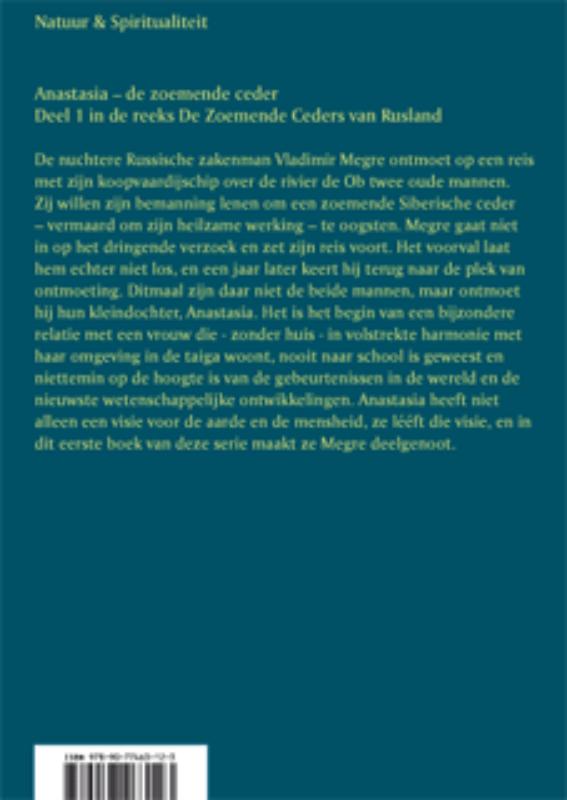 De zoemende ceder / Anastasia reeks achterkant