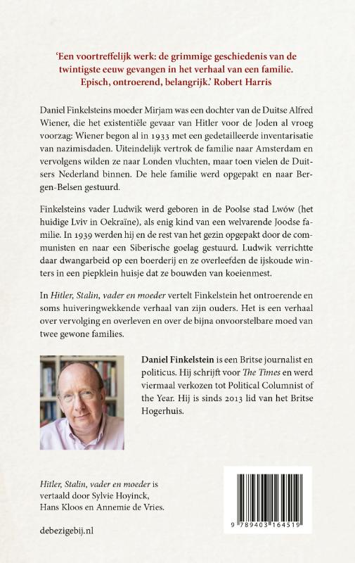 Hitler, Stalin, vader en moeder achterkant