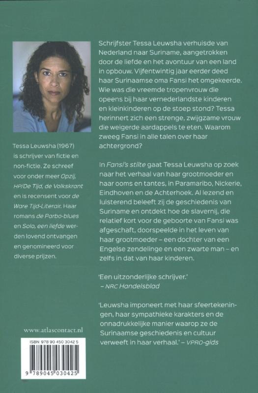 Fansi's stilte achterkant