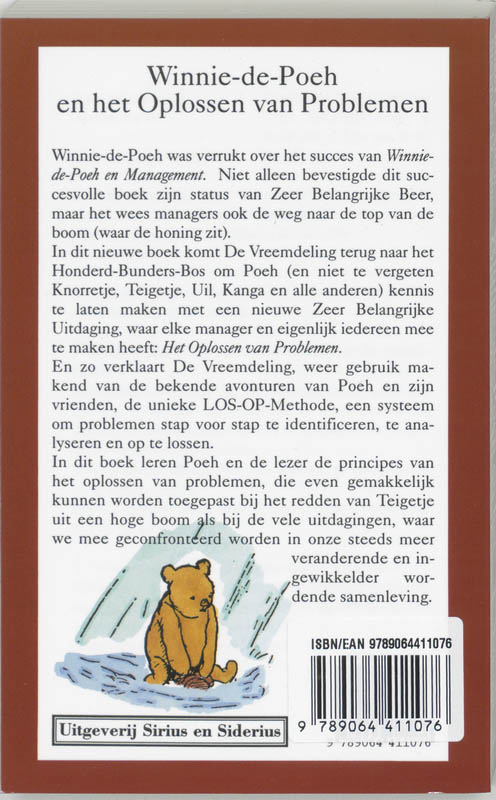 Winnie-de-Poeh en het oplossen van problemen achterkant