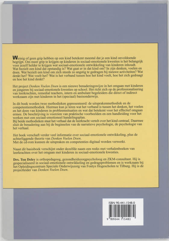 Denken, voelen, doen achterkant