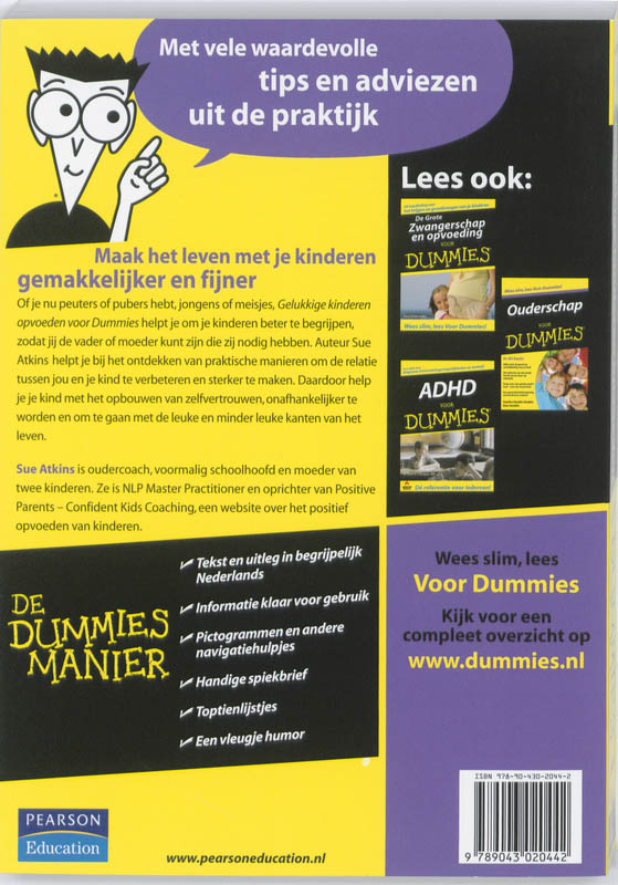 Gelukkige kinderen opvoeden voor Dummies / Voor Dummies achterkant