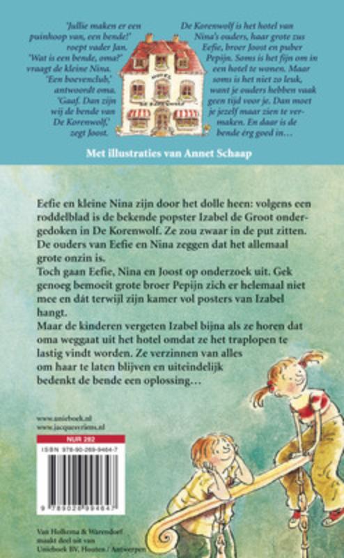 De redding van de zwevende oma achterkant