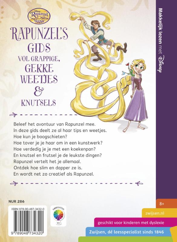 Rapunzels gids vol grappige, gekke weetjes & knutsels / Makkelijk lezen met Disney achterkant