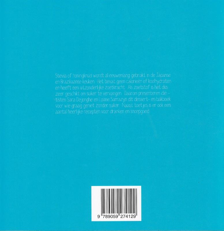 Stevia dessert- en bakboek achterkant