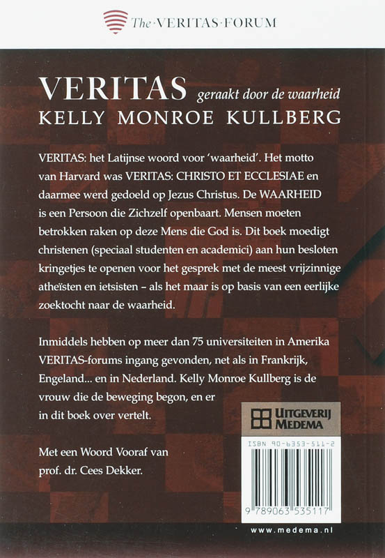 Veritas - geraakt door de waarheid achterkant