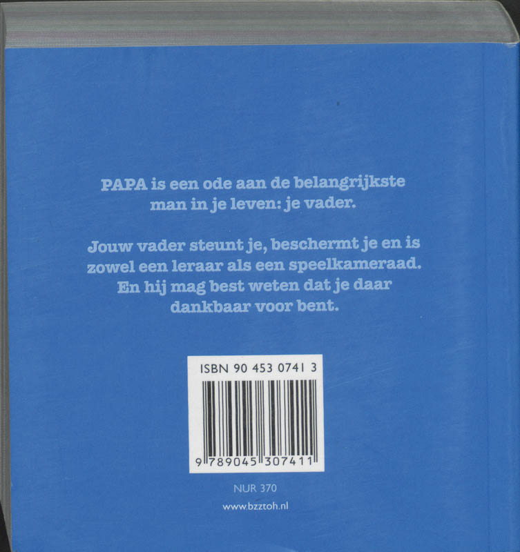 Papa 1000 redenen waarom jij bijzonder bent achterkant