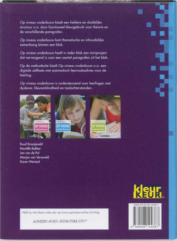 Op Niveau Onderbouw 2 Havo Vwo Basisboek Lineair achterkant