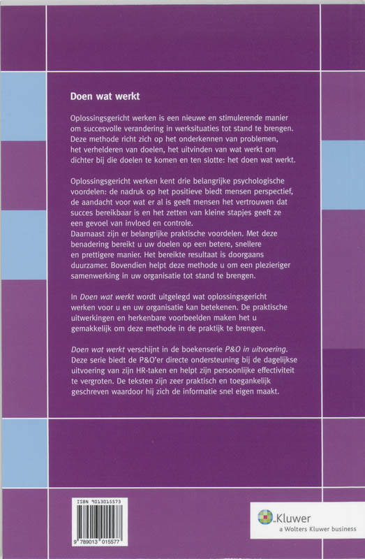 Doen Wat Werkt achterkant