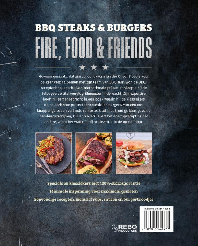 BBQ Steaks & Burgers / Fire, Food & Friends achterkant